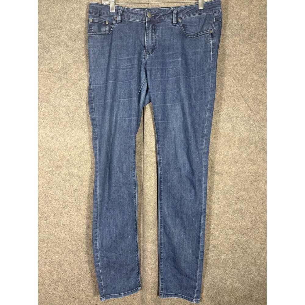 Prana Kara Jeans Womens 10/30 Medium Wash Blue Organic Cotton Skinny W4KARA115